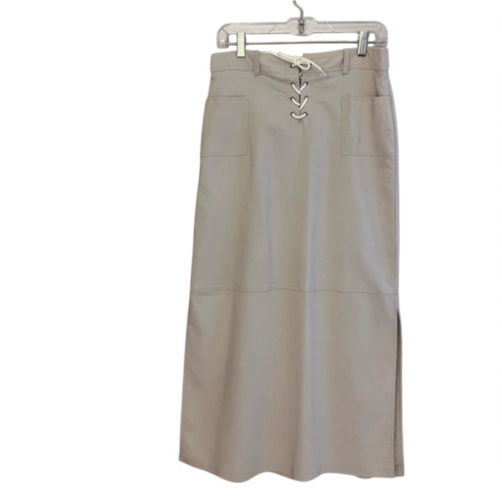 Vintage Fashion Bug Stretch Midi Split Skirt Creme Size‎ Varies